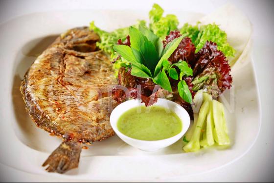 các món nhậu độc đáo - cá dìa nướng muối ớt xanh